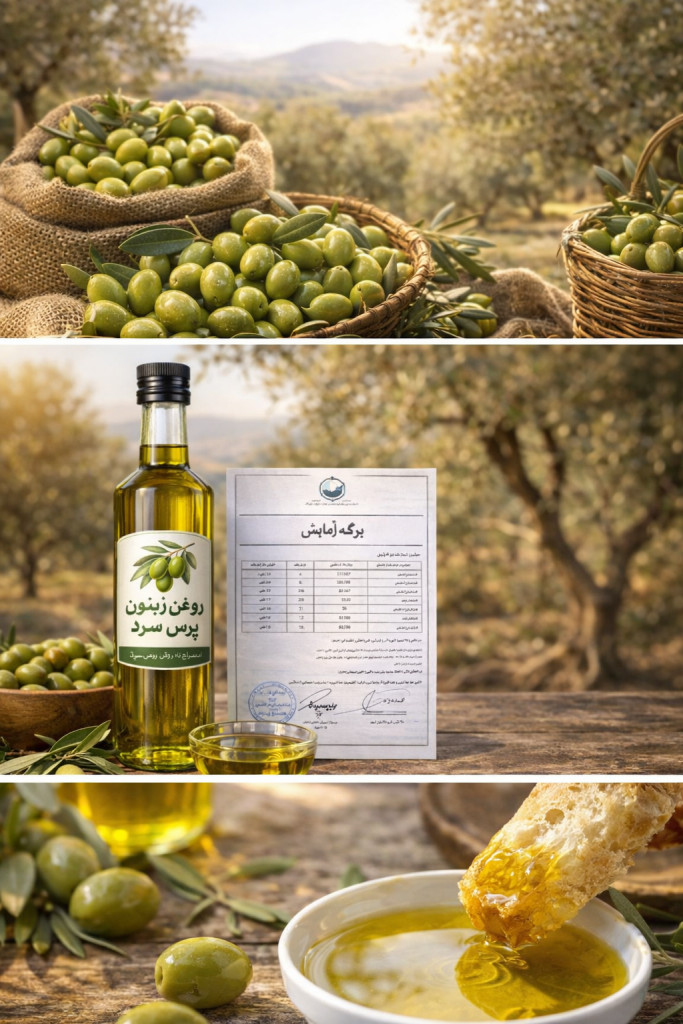 روغن زیتون پرس سرد درمانی از زیتون طارم و رودبار – راز طبیعت آرکا 